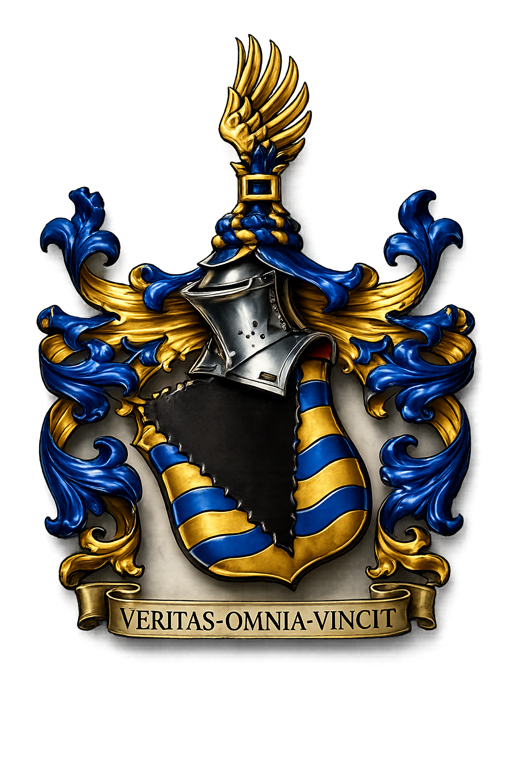 Escudo heráldico Waterhouse — Veritas Omnia Vincit